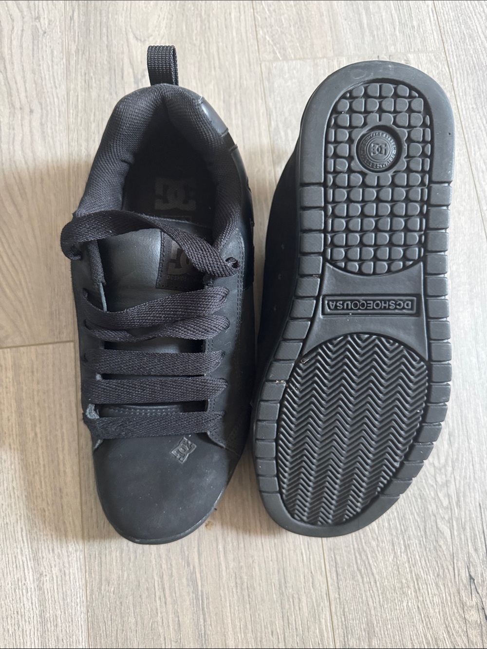 DC Men's Skate Sneakers in Black
